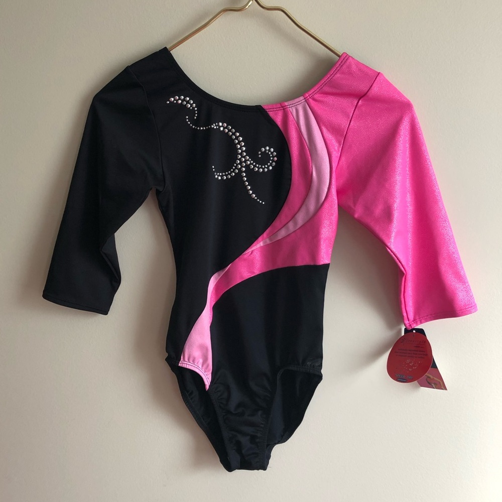 Gymnastics long sleeve leotard